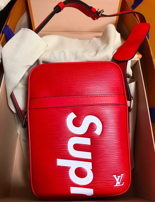 Louis Vuitton x Supreme Red Epi Leather Danube PM Bag Louis Vuitton