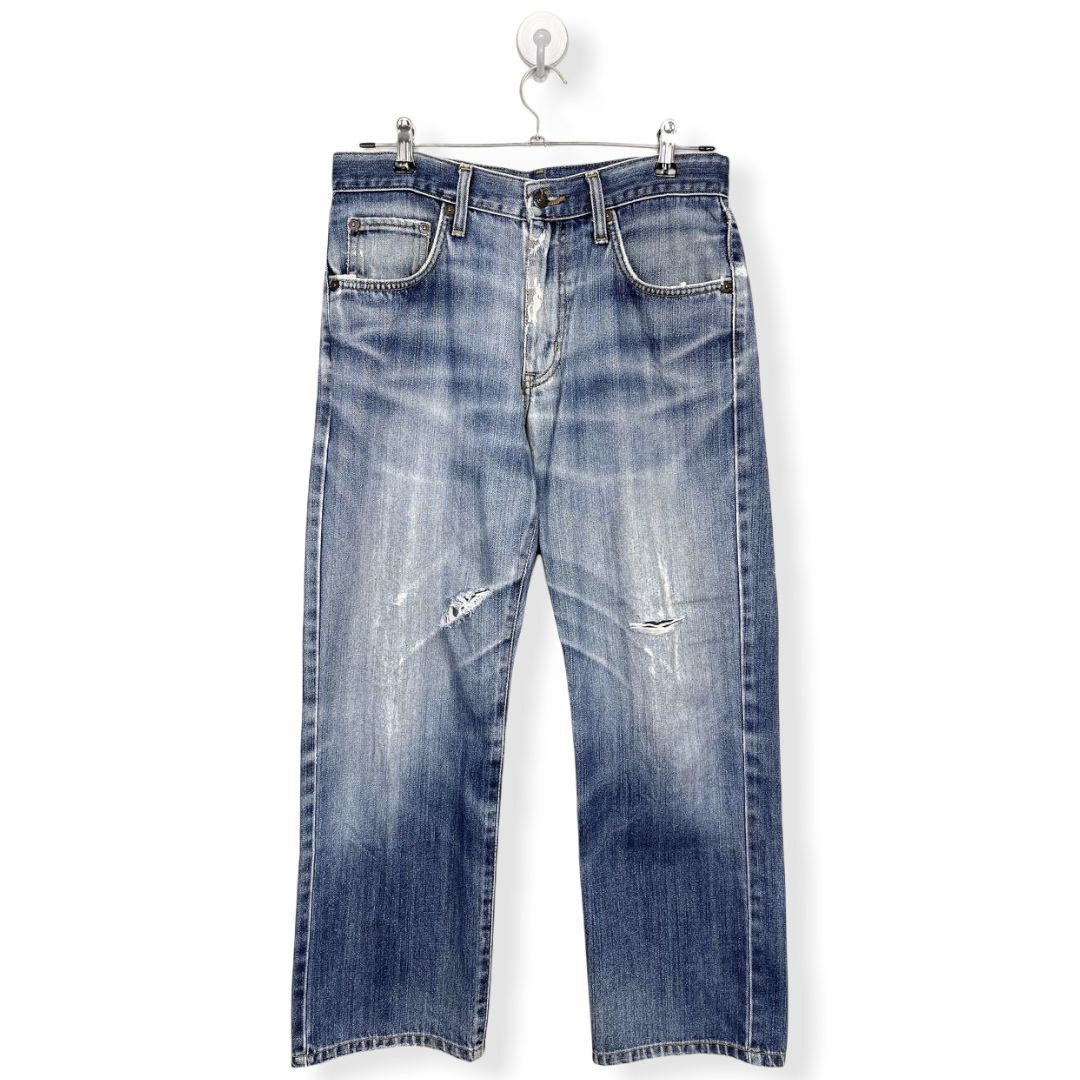 Edwin VINTAGE90s🔥🔥SICK EDWIN404 INTERNATIONAL BASIC DISTRESSED Size US 30 / EU 46 - 3 Thumbnail
