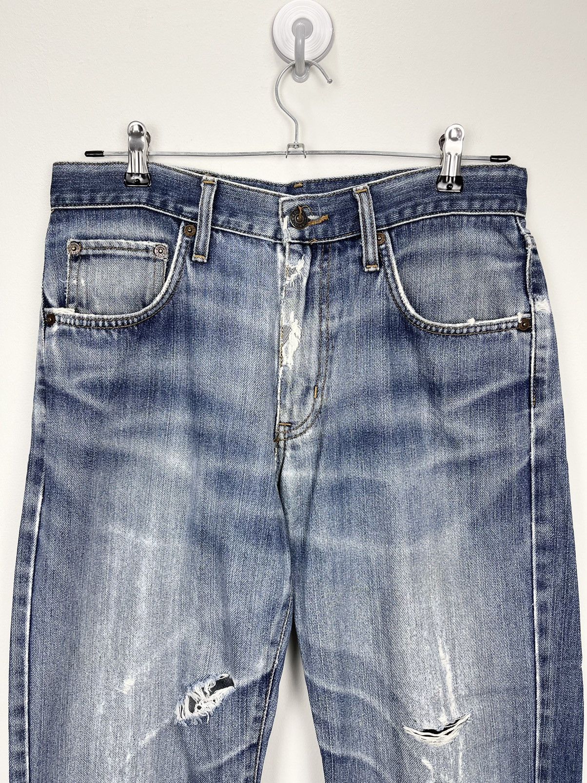 Edwin VINTAGE90s🔥🔥SICK EDWIN404 INTERNATIONAL BASIC DISTRESSED Size US 30 / EU 46 - 5 Thumbnail