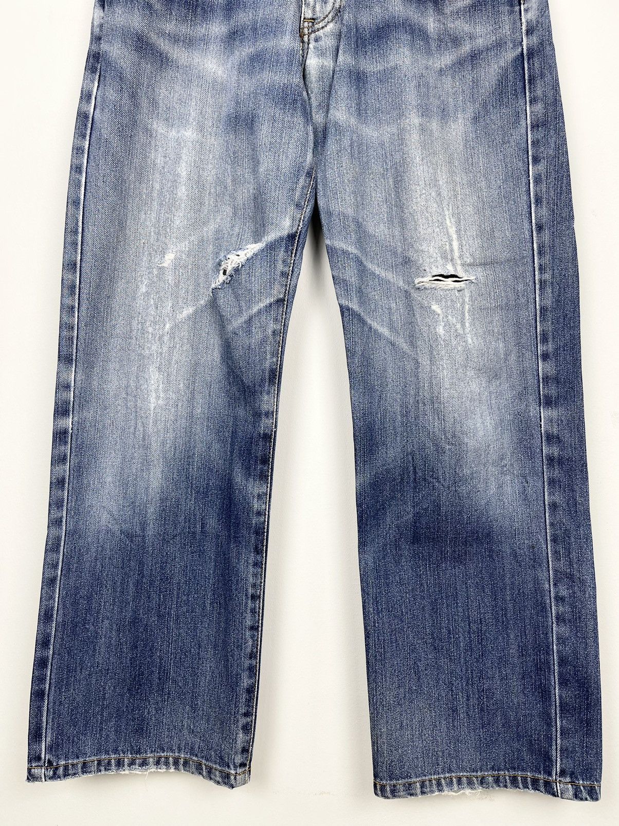 Edwin VINTAGE90s🔥🔥SICK EDWIN404 INTERNATIONAL BASIC DISTRESSED Size US 30 / EU 46 - 6 Thumbnail