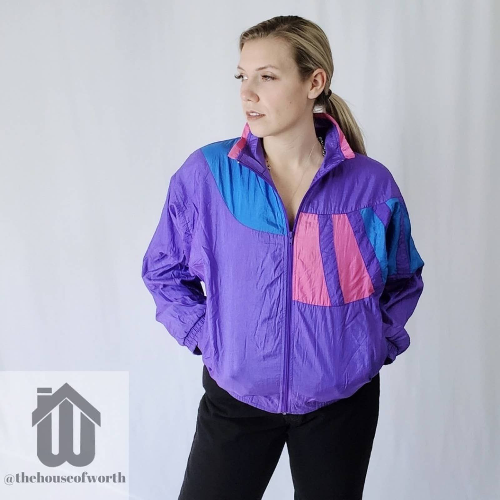 Vintage Vintage 90s Color Block Windbreaker Jacket - S | Grailed