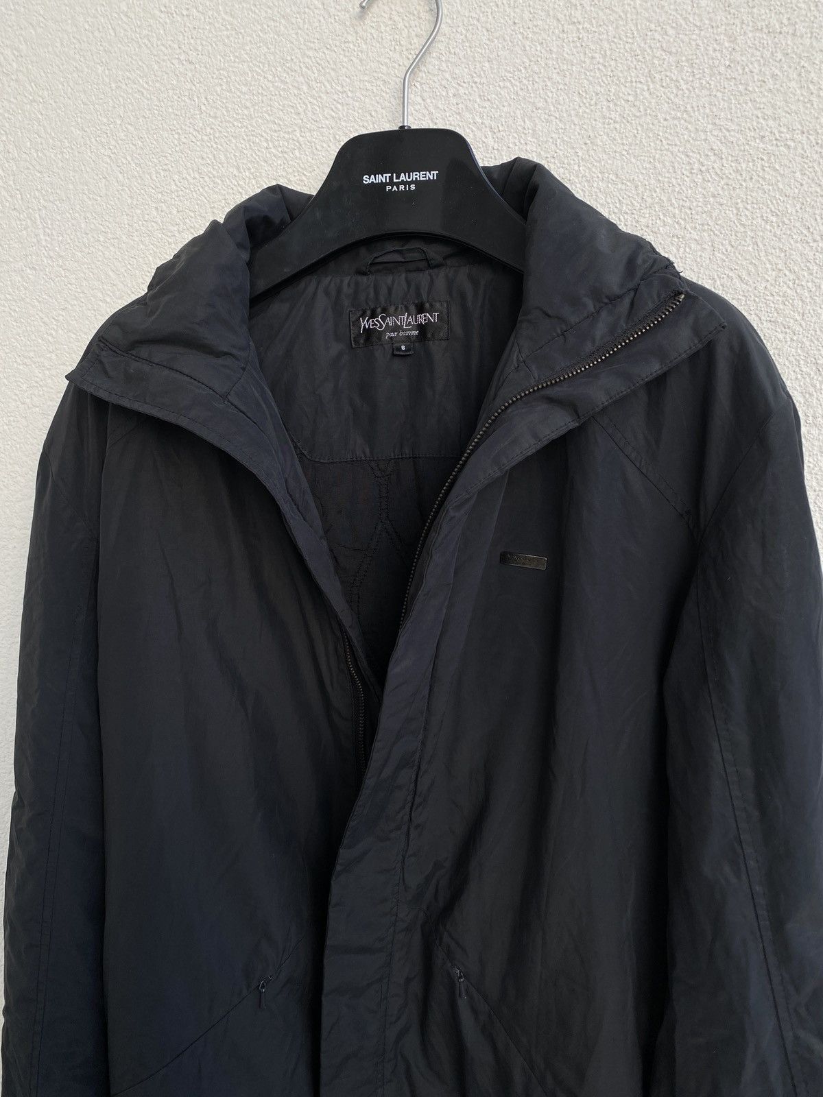 Yves Saint Laurent Warm YSL Jacket Black Winter Saint Laurent Jacket Size US S / EU 44-46 / 1 - 13 Thumbnail