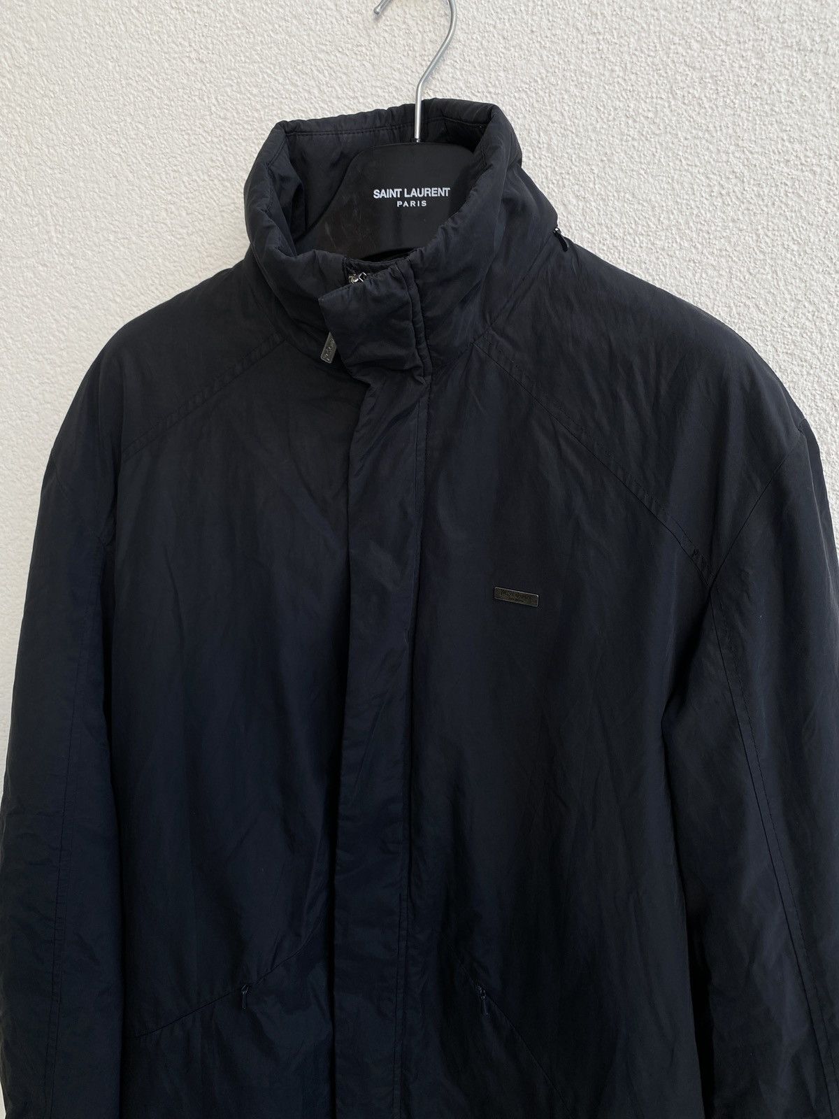 image of YVES Saint Laurent Warm YSL Jacket Black Winter Saint Laurent Jacket, Men's (Size Medium)