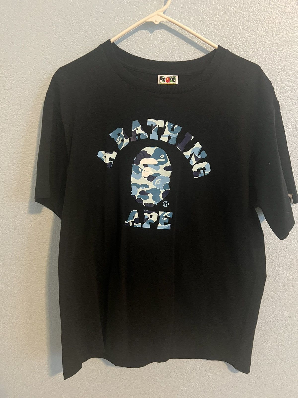 Bape Bape College Blue Camo Tee Size US L / EU 52-54 / 3 - 1 Thumbnail