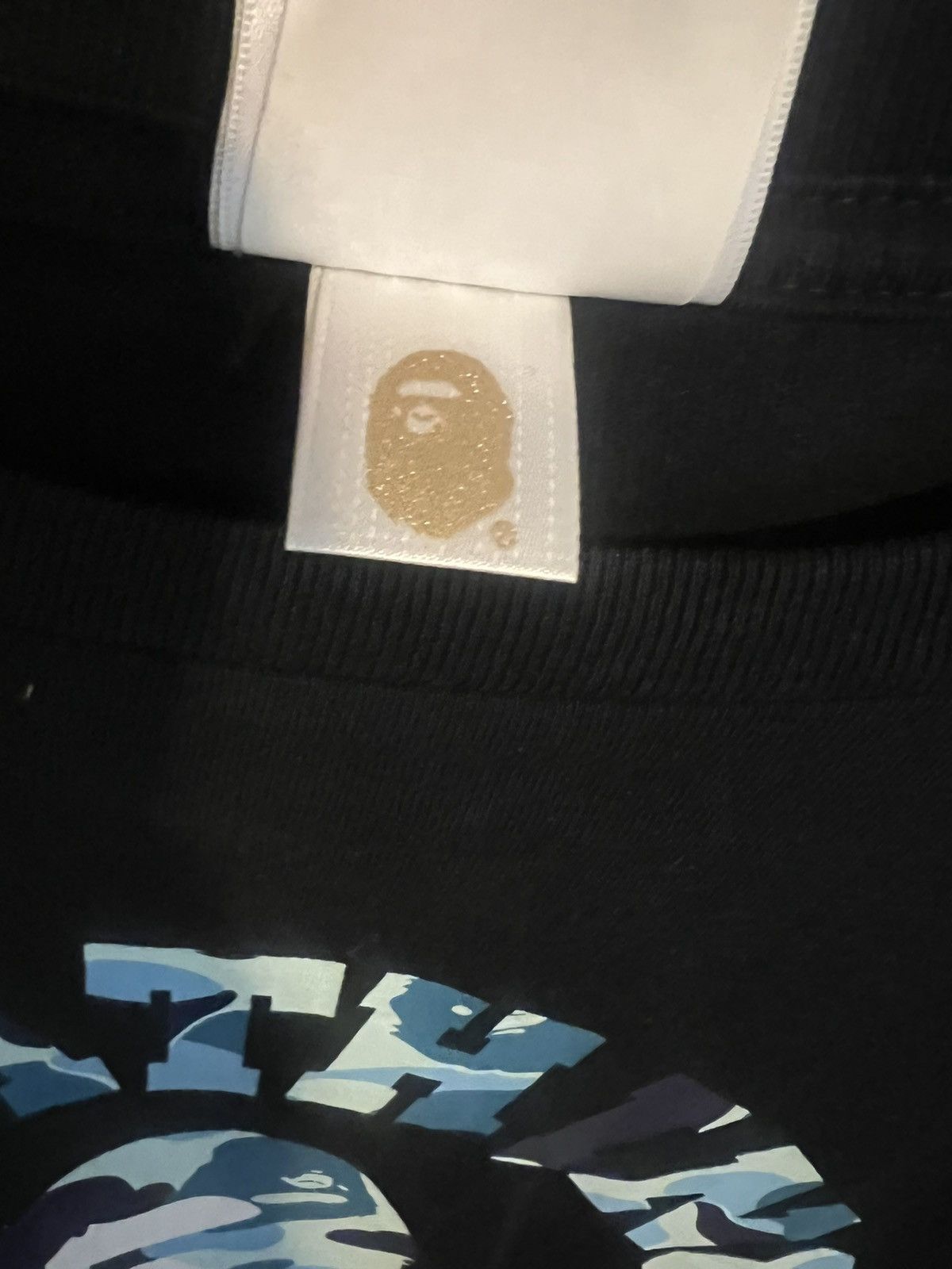 Bape Bape College Blue Camo Tee Size US L / EU 52-54 / 3 - 4 Thumbnail