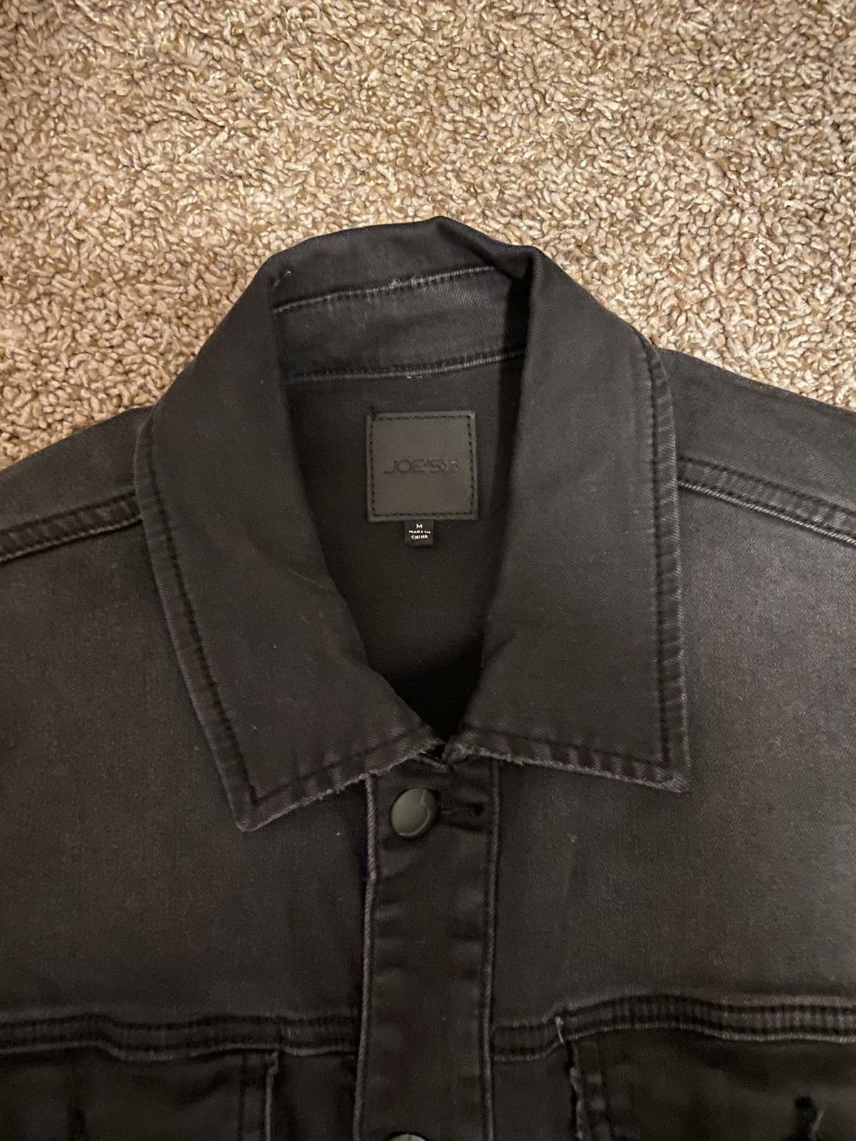 Joe's Joe’s Washed Black Trucker Jacket Size US M / EU 48-50 / 2 - 2 Thumbnail