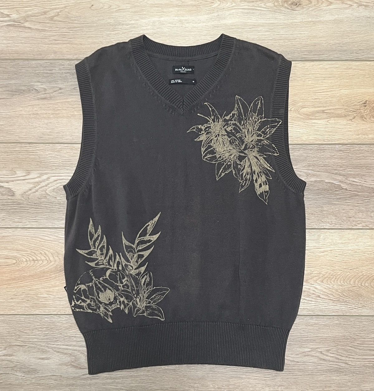 Marc Ecko Vintage Marc Ecko Flower Y2K Goth Vest Size US M / EU 48-50 / 2 - 1 Thumbnail