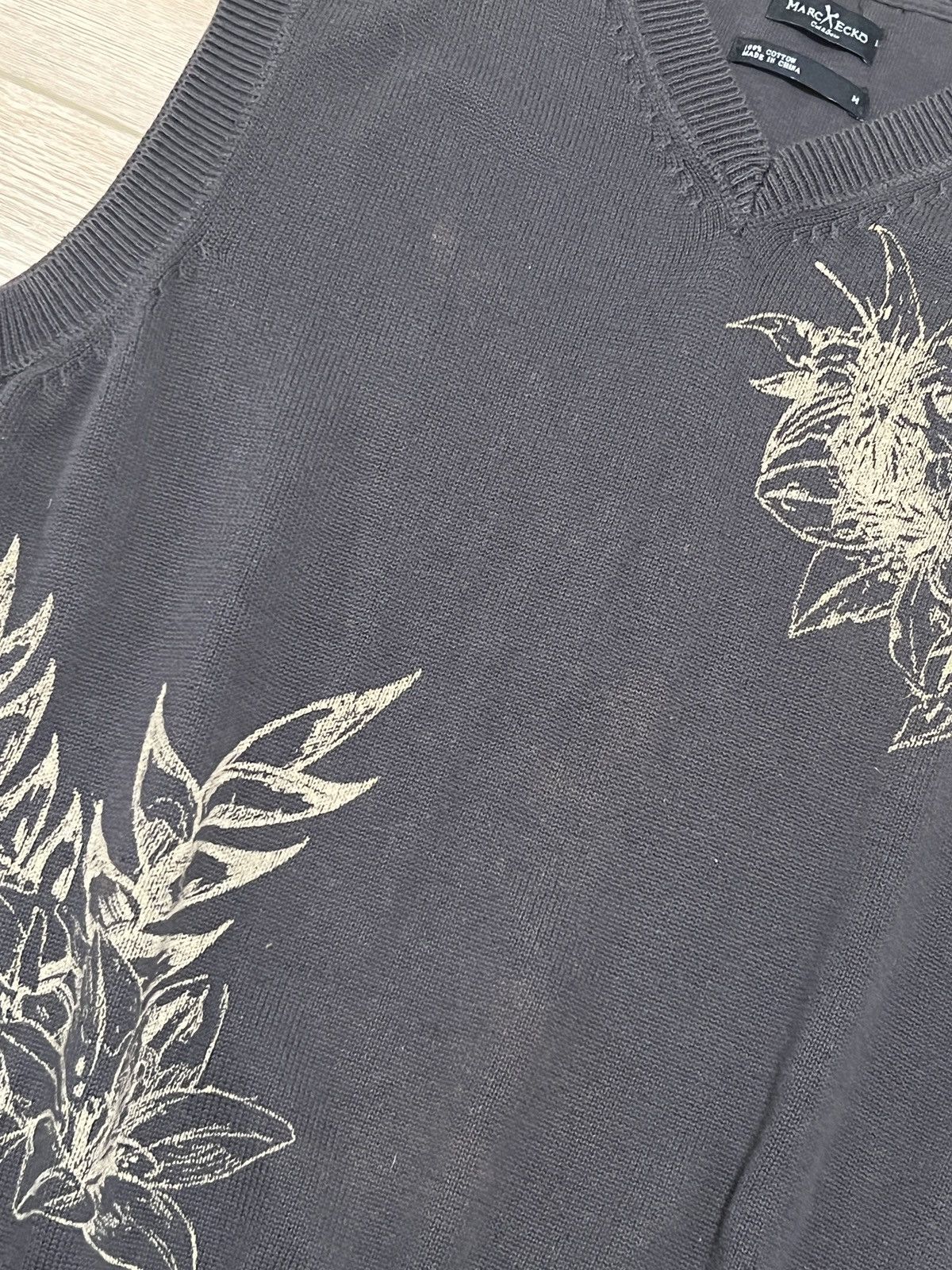 Marc Ecko Vintage Marc Ecko Flower Y2K Goth Vest Size US M / EU 48-50 / 2 - 4 Thumbnail