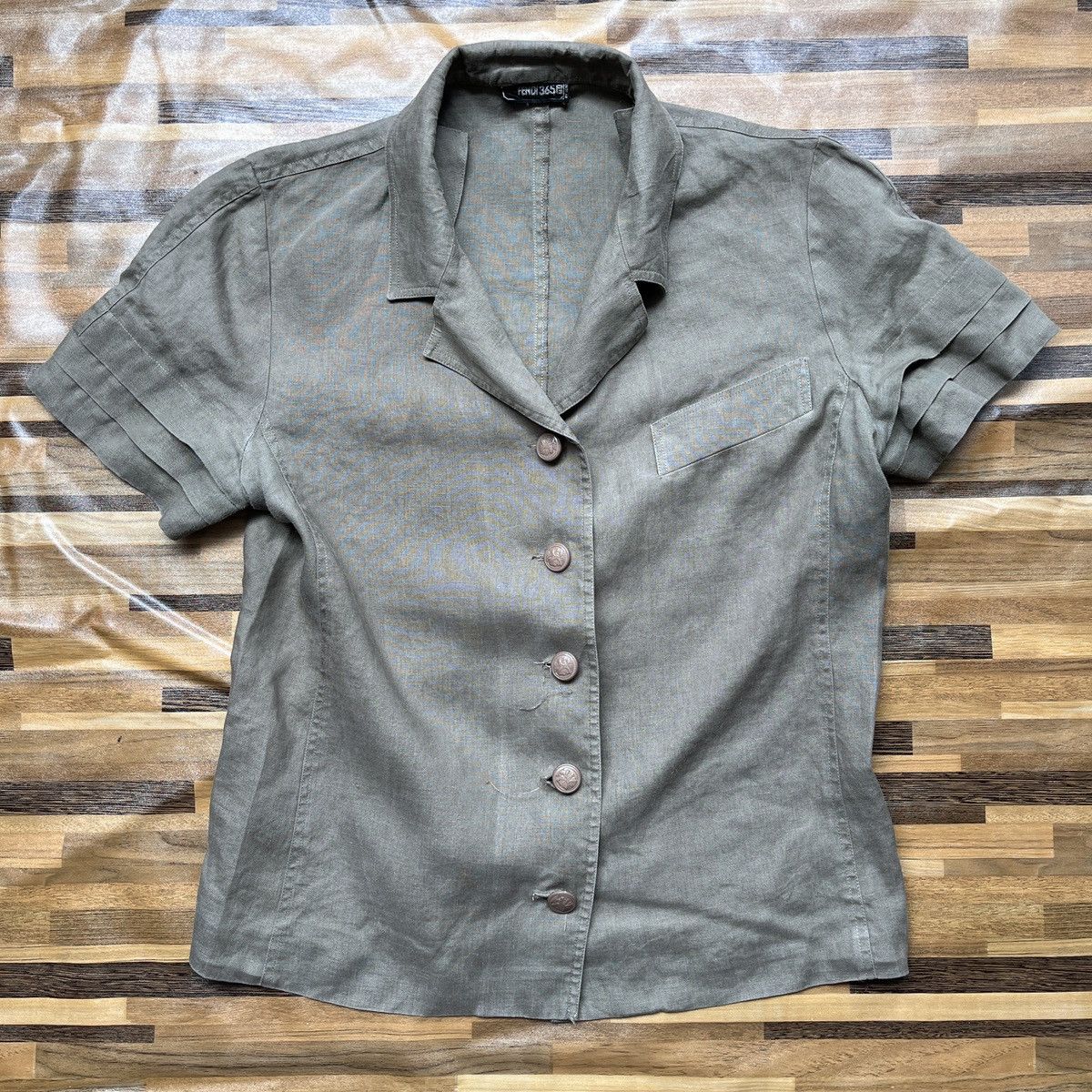 Fendi × Vintage Slim Fit Fendi Vintage 1980s Buttons Up Size US S / EU 44-46 / 1 - 14 Thumbnail