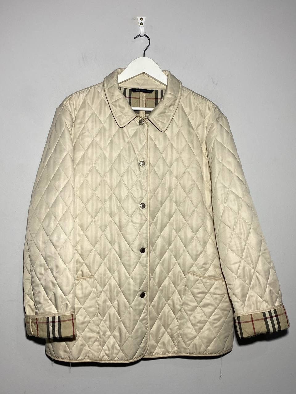 Burberry × Vintage Burberry vintage quilted jacket nova check Size US XL / EU 56 / 4 - 3 Thumbnail