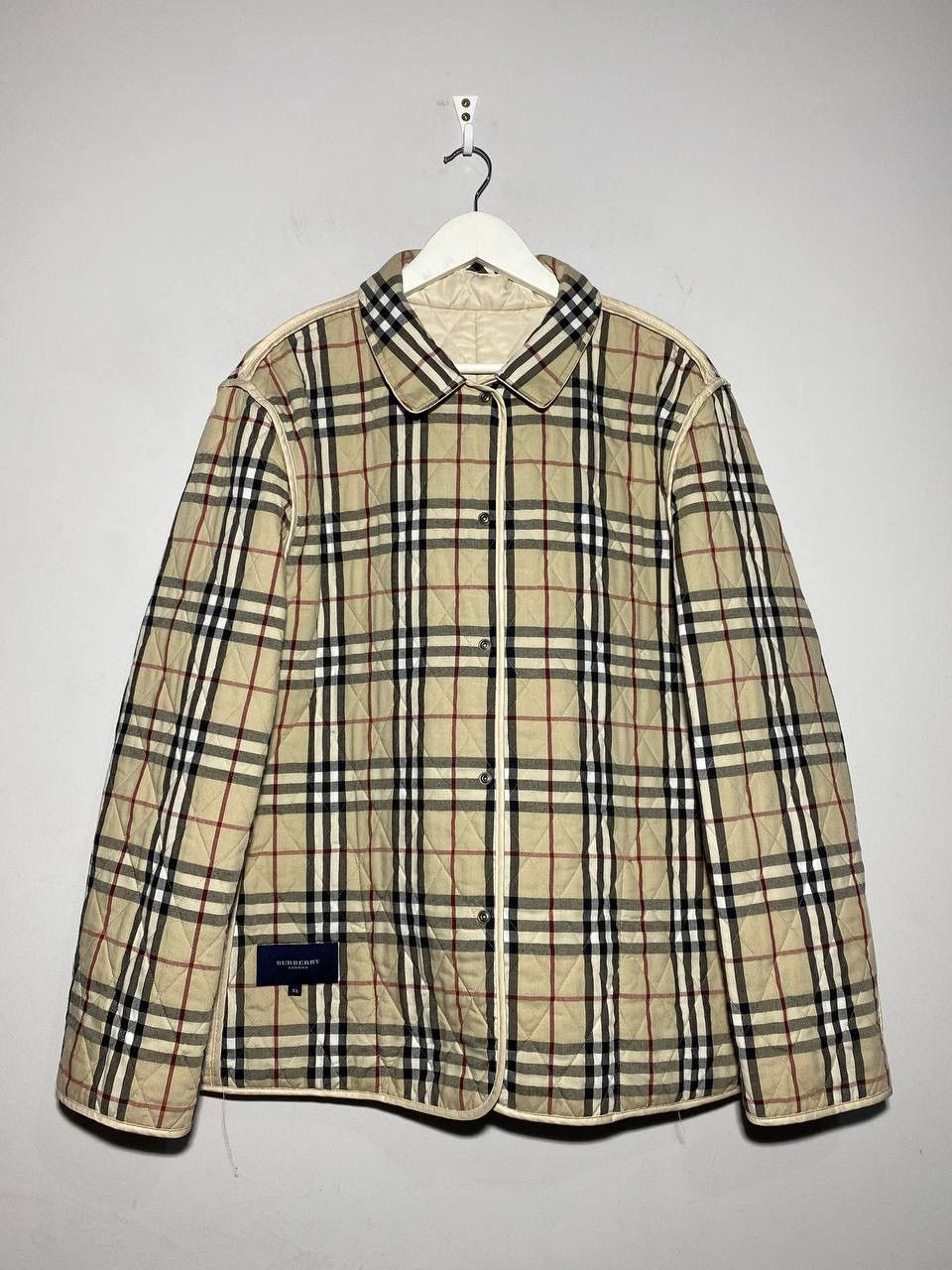 Burberry × Vintage Burberry vintage quilted jacket nova check Size US XL / EU 56 / 4 - 1 Thumbnail