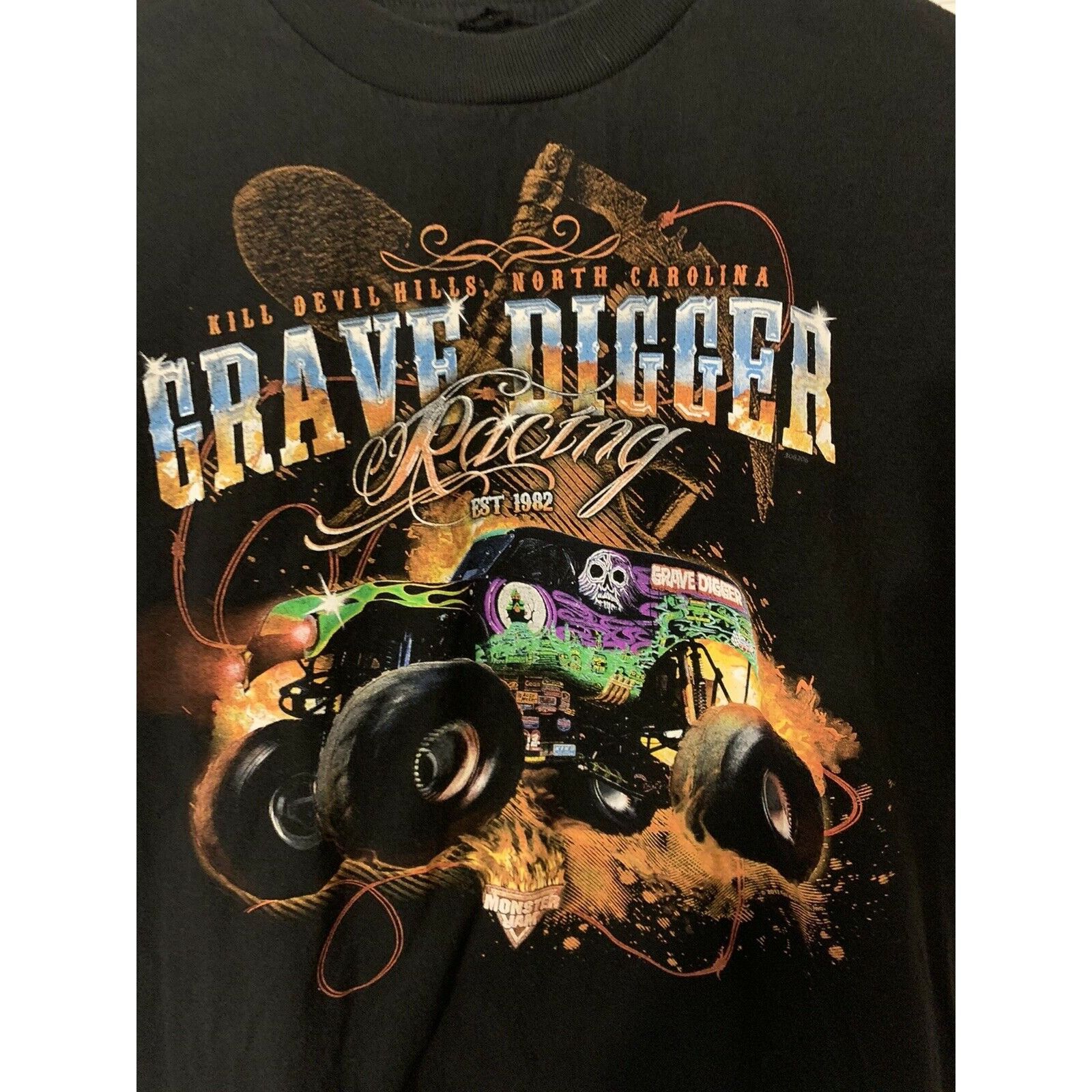 Alstyle GRAVE DIGGER RACING TEAM EST 1982 Black Tshirt Sz S Size US S / EU 44-46 / 1 - 1 Thumbnail