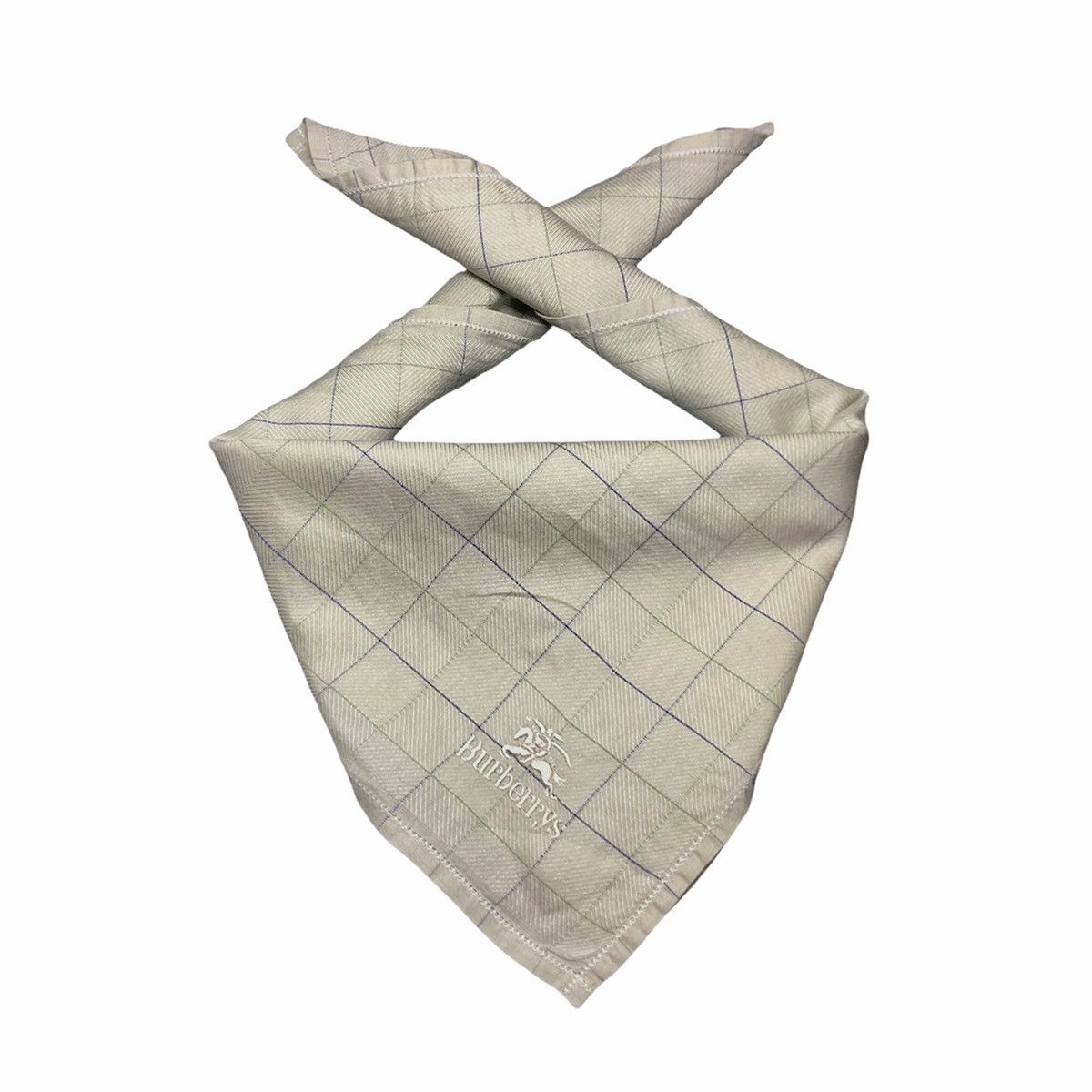 Burberry Burberrys Designer Checkered Handkerchief Pocketsquare Size ONE SIZE - 1 Thumbnail