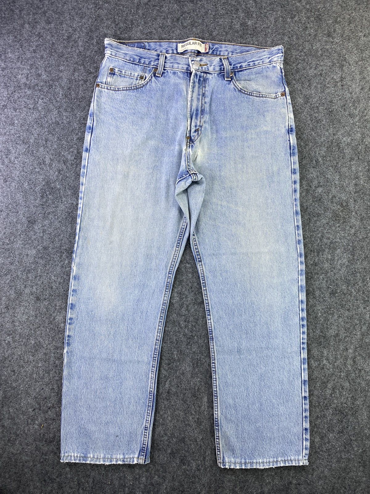 Levi's VINTAGE LEVI'S 505 BLUE WASH JEANS - J687 Size US 34 / EU 50 - 1 Thumbnail