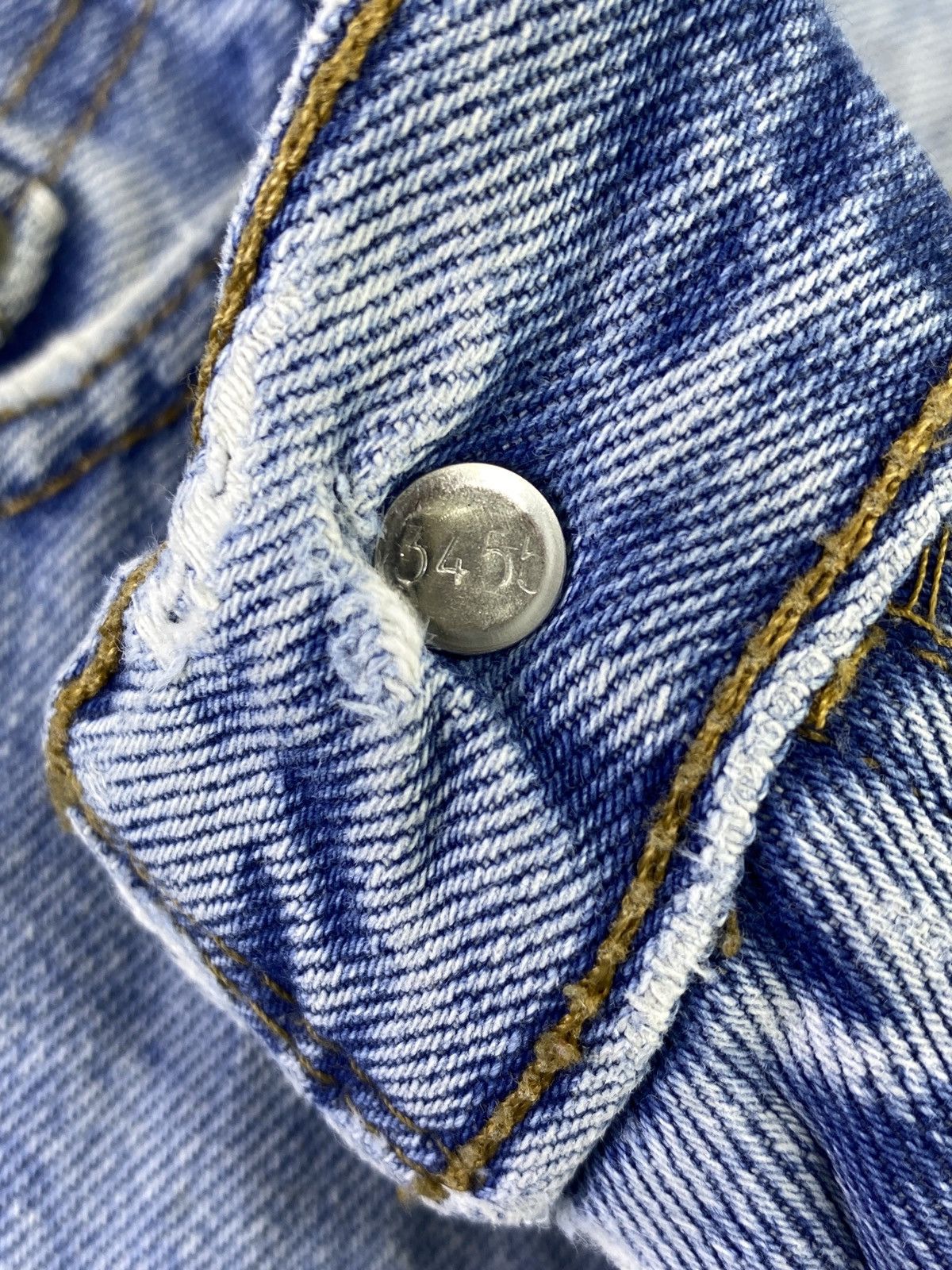 Levi's VINTAGE LEVI'S 505 BLUE WASH JEANS - J687 Size US 34 / EU 50 - 4 Thumbnail