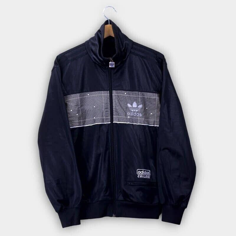 Vintage Adidas Chile 62 Track Top Jacket Black Men S Small