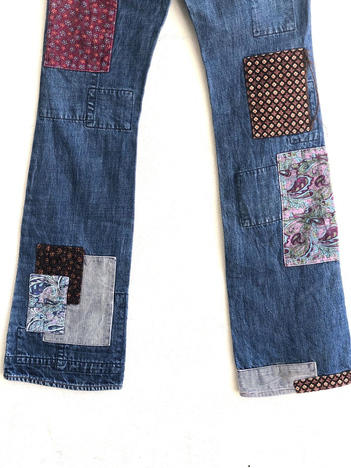 Hysteric Glamour Hysteric Glamour Flared Jeans Patchwork Denim Size US 30 / EU 46 - 6 Thumbnail