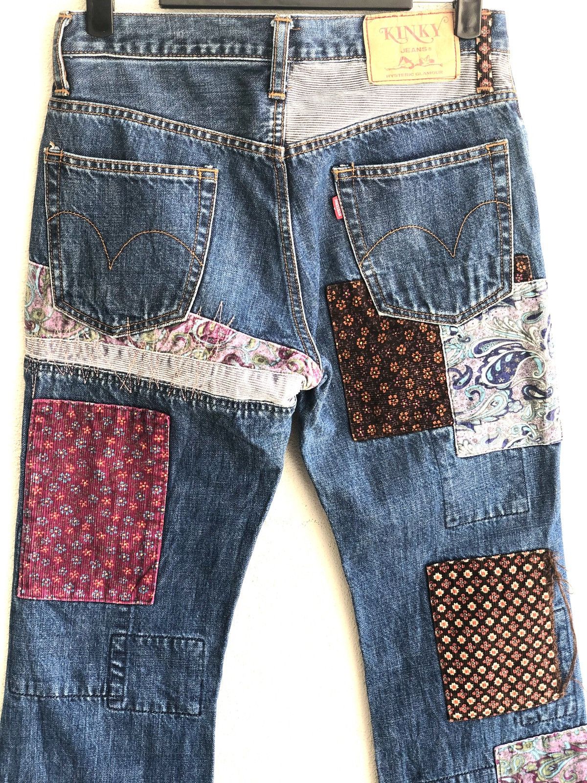 Hysteric Glamour Hysteric Glamour Flared Jeans Patchwork Denim Size US 30 / EU 46 - 5 Thumbnail