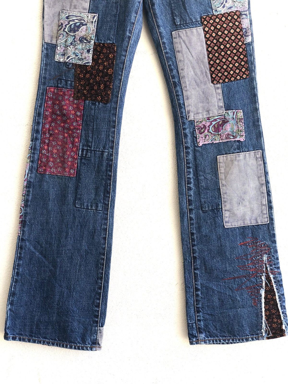 Hysteric Glamour Hysteric Glamour Flared Jeans Patchwork Denim Size US 30 / EU 46 - 9 Thumbnail