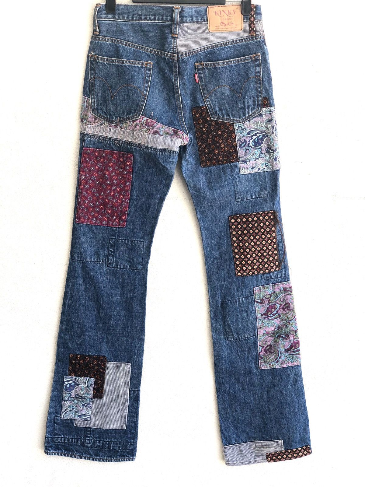 Hysteric Glamour Hysteric Glamour Flared Jeans Patchwork Denim Size US 30 / EU 46 - 2 Thumbnail