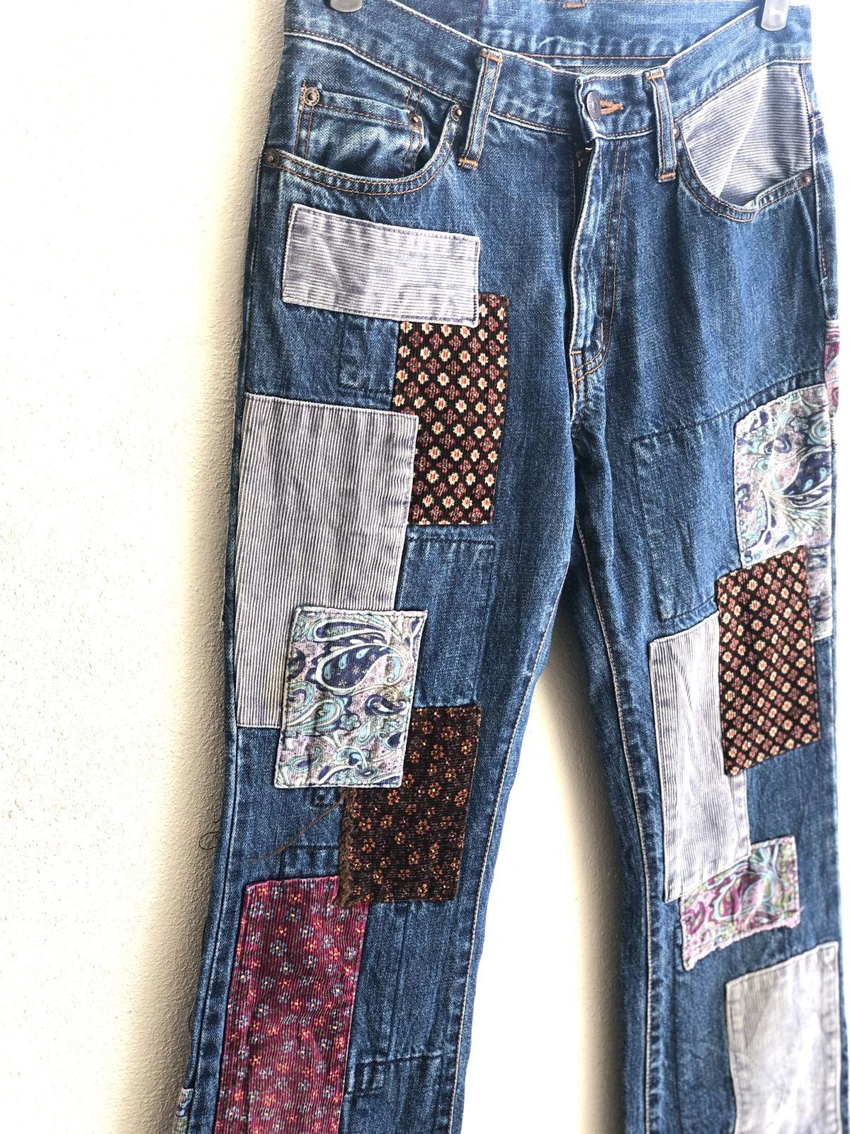 Hysteric Glamour Hysteric Glamour Flared Jeans Patchwork Denim Size US 30 / EU 46 - 4 Thumbnail