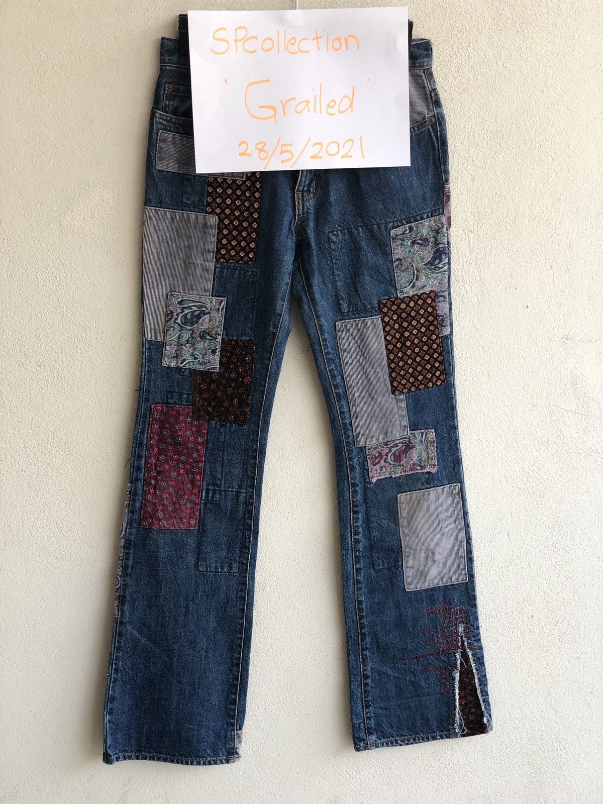 Hysteric Glamour Hysteric Glamour Flared Jeans Patchwork Denim Size US 30 / EU 46 - 14 Thumbnail