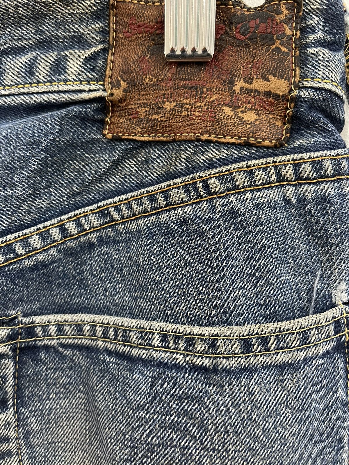 Hysteric Glamour × Kapital GRAILED🔥Sewing Chop Distressed Selvedge Jeans Size US 31 - 5 Thumbnail