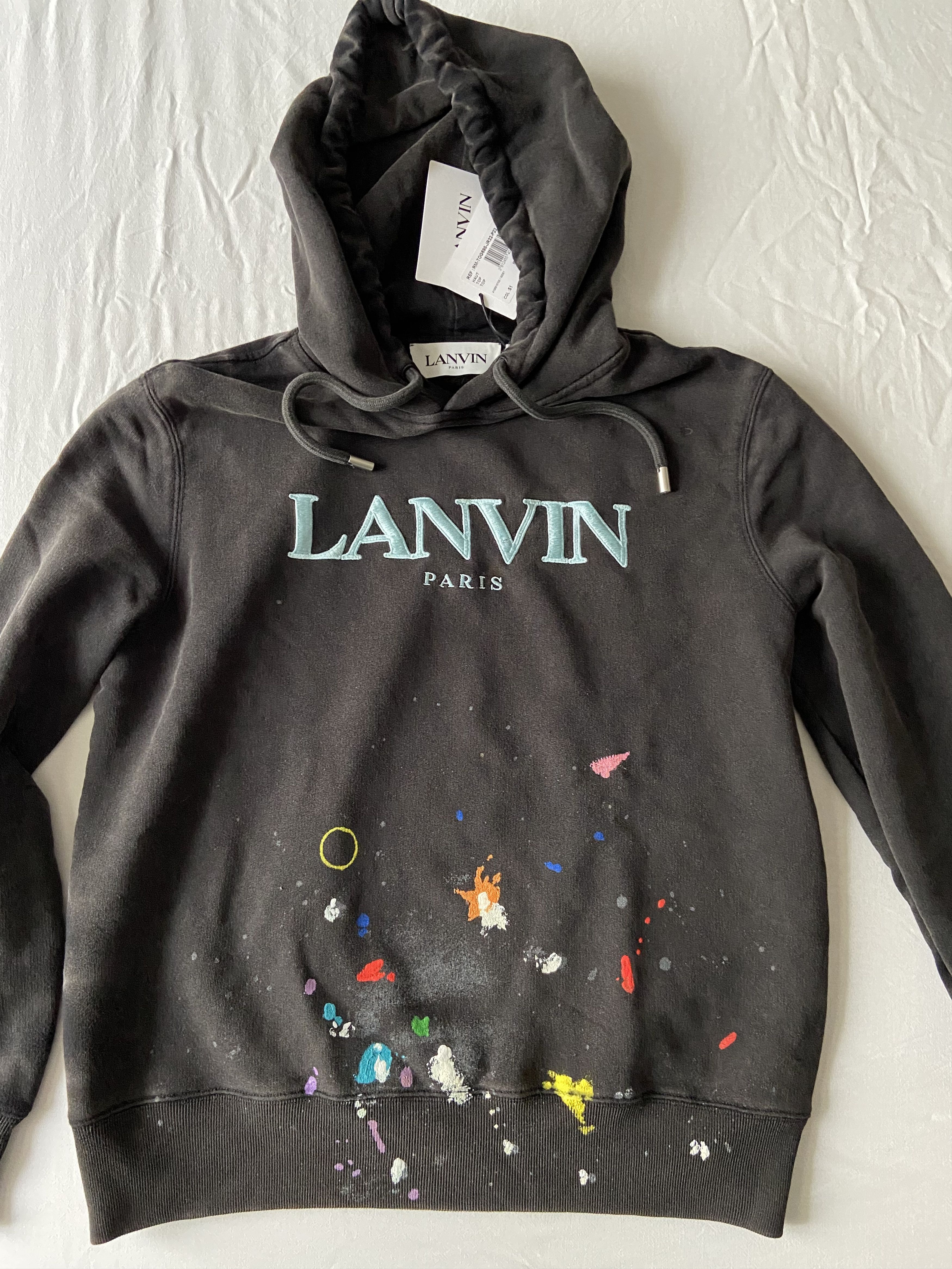 Image of Gallery Dept. X Lanvin Black Sweatshirt Hoodie, Men's (Size Small)