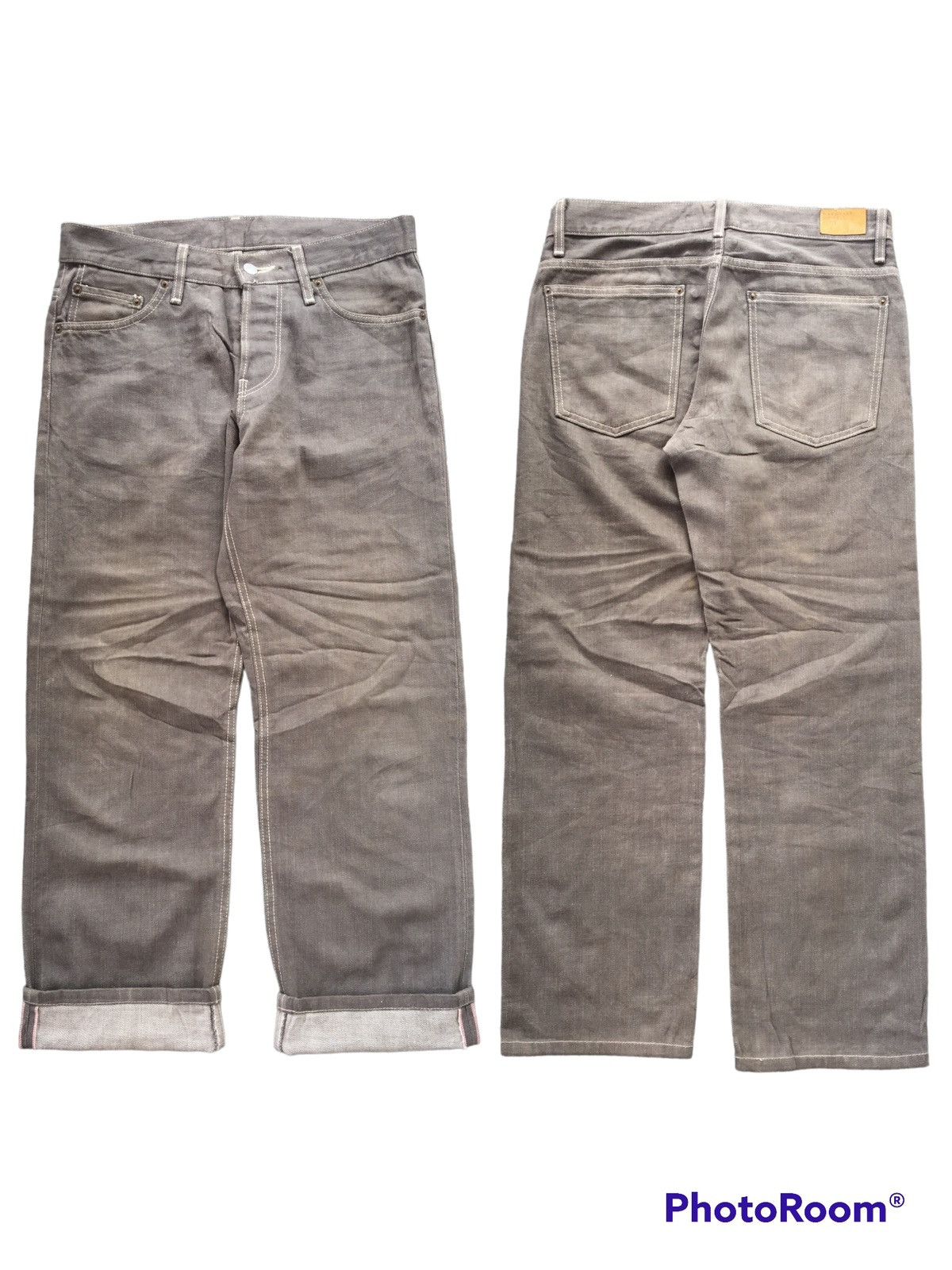 image of Edwin x Margaret Howell Selvedge Denim in Grey, Men's (Size 32)