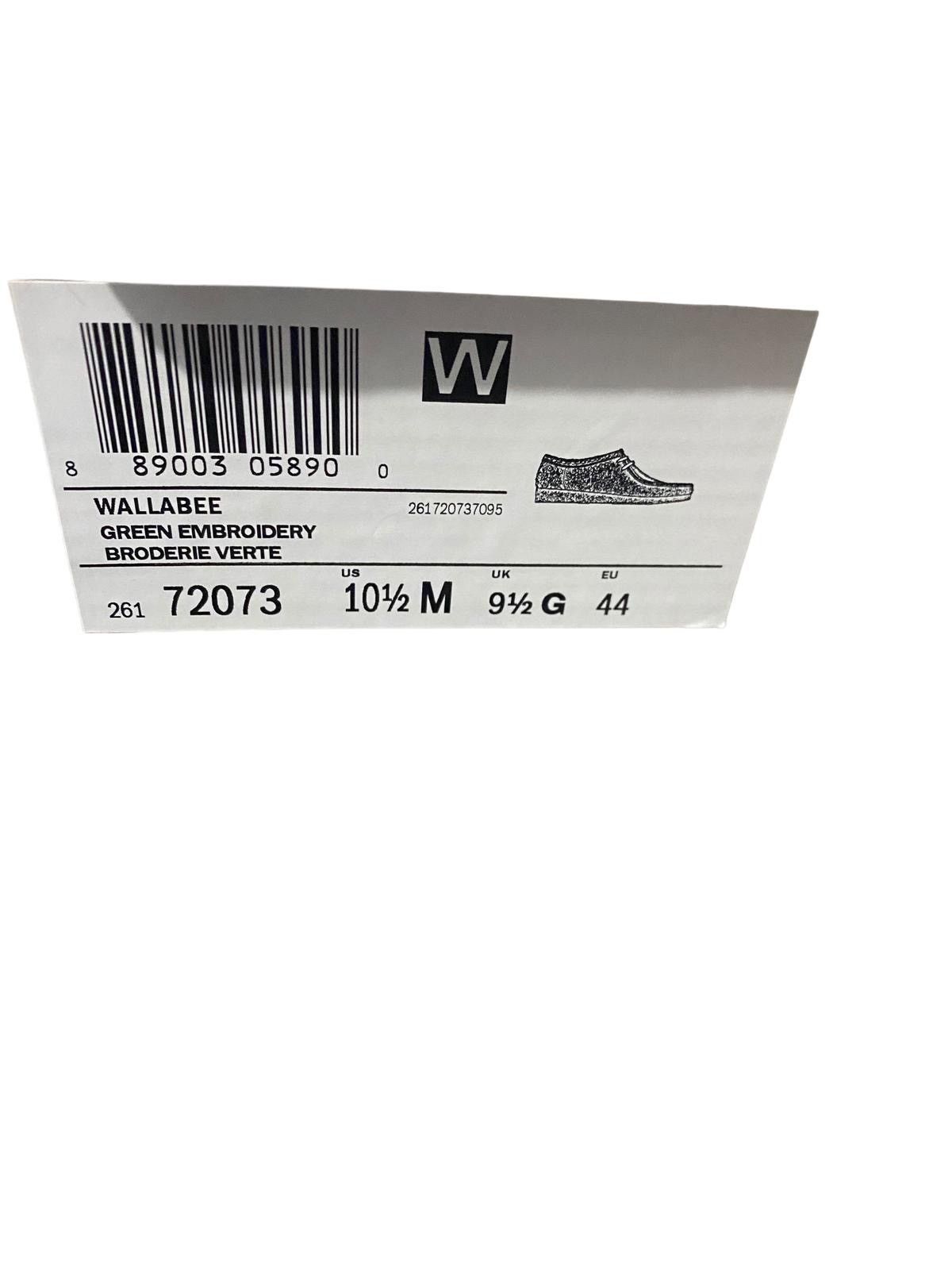 Clarks CLARKS WALLABEE WOMEN SIZE 10.5 COLOR GREEN EMBROIDERY Size US 10.5 / EU 43-44 - 8 Thumbnail