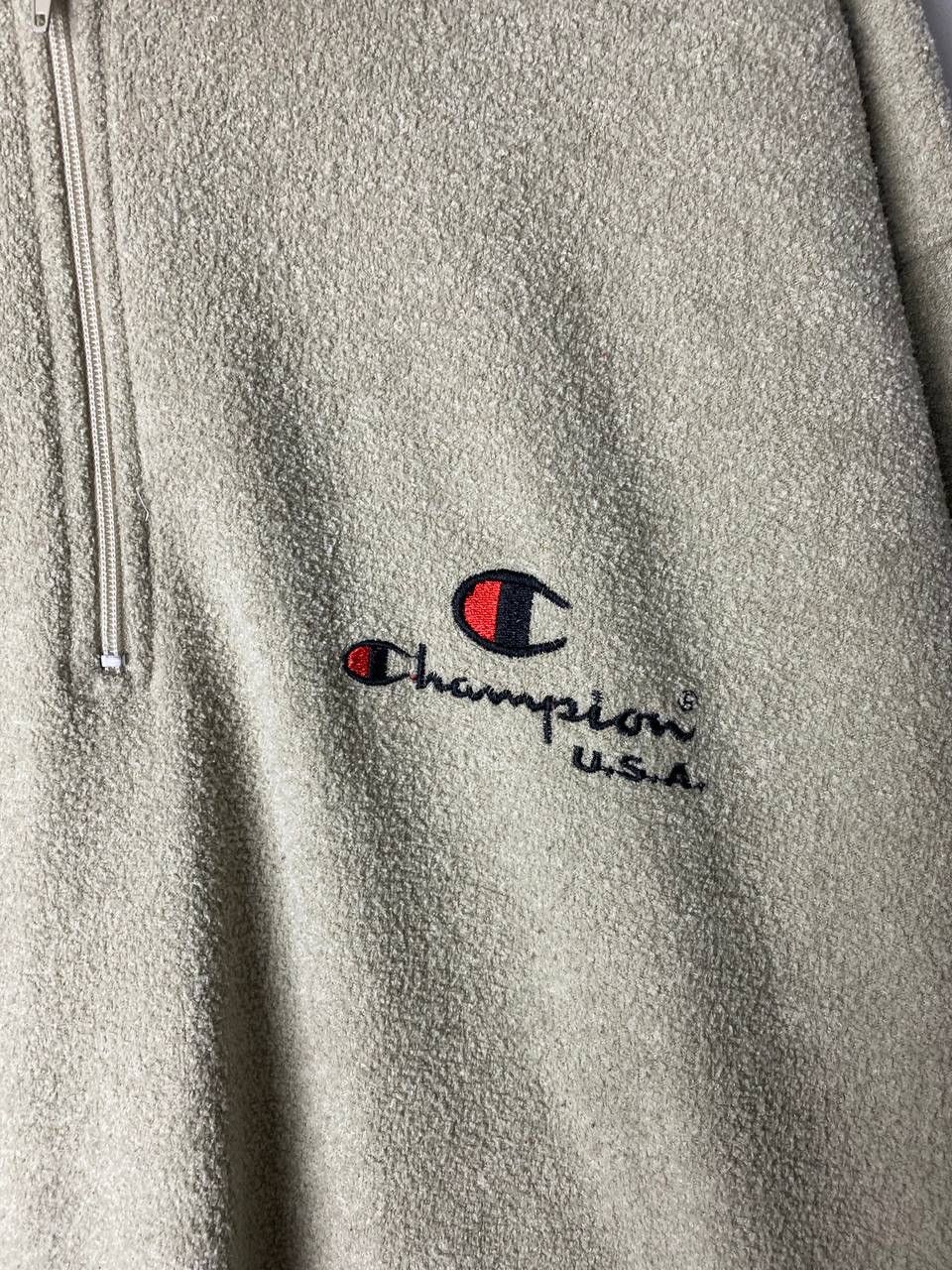 Champion Champion USA 90s vintage fleece 1/4 sweatshirt Size US L / EU 52-54 / 3 - 4 Thumbnail