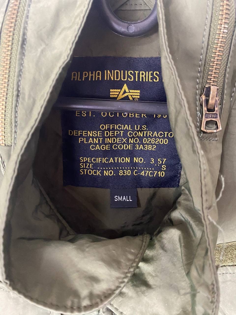 Alpha Industries Alpha Industries vintage light jacket size Small Size US S / EU 44-46 / 1 - 3 Thumbnail