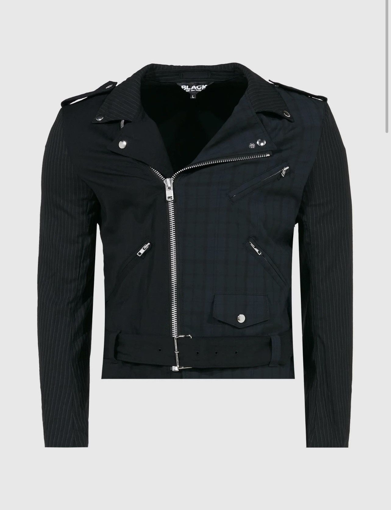 Comme des Garcons Black × Japanese Brand COMME DES GARCONS BLACK Biker jacket Size S / US 4 / IT 40 - 2 Thumbnail