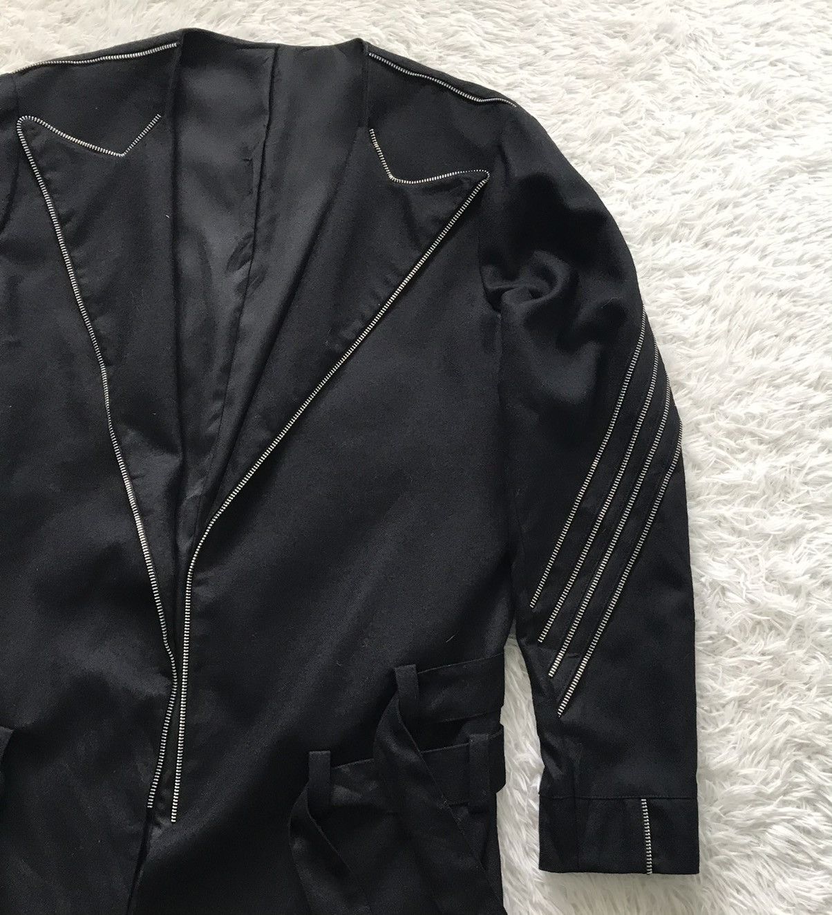 Other 💥Rare Goth Punk Bondage Belt Long Coat Jacket Zip Railing Size US L / EU 52-54 / 3 - 11 Thumbnail