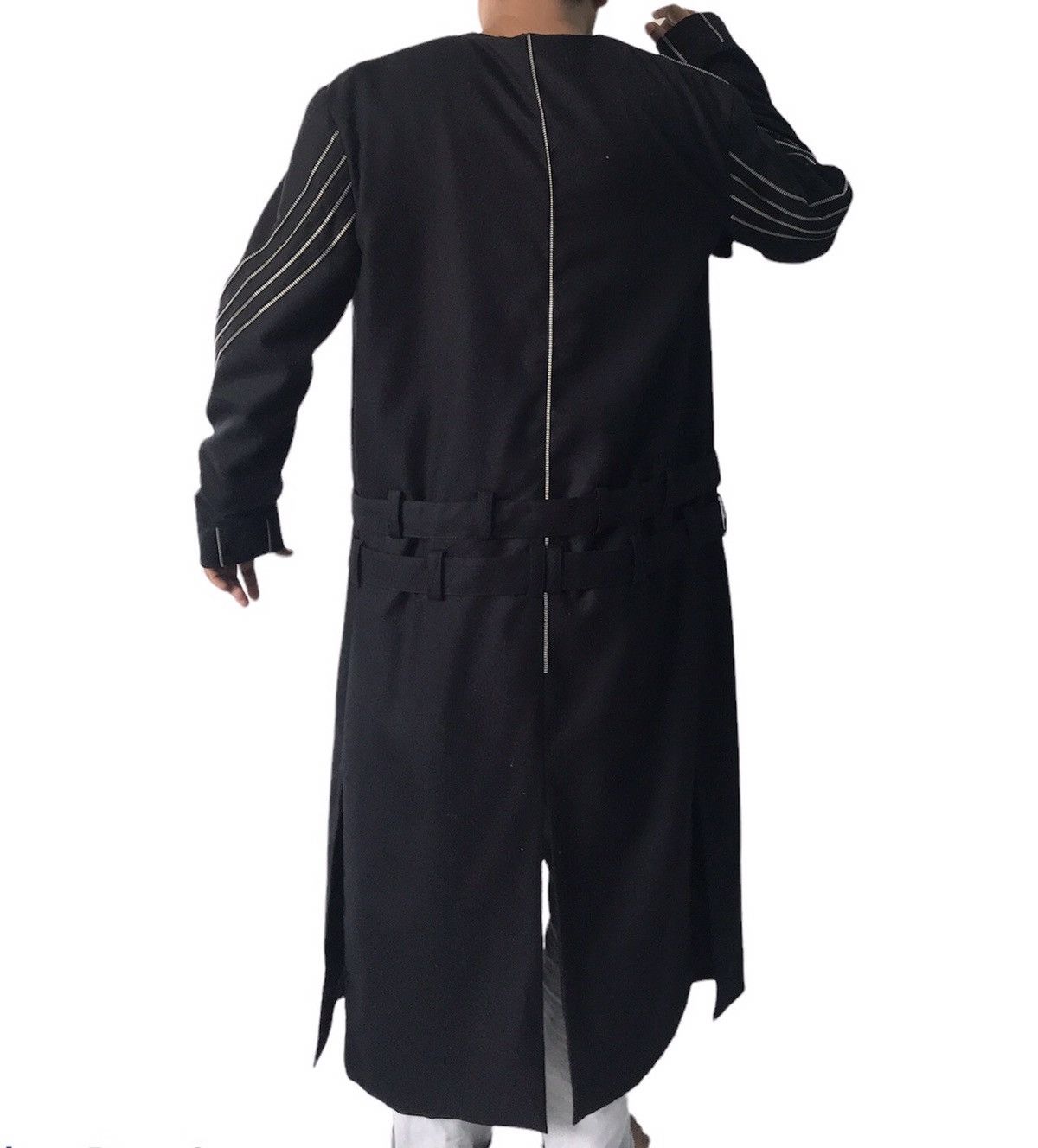 Other 💥Rare Goth Punk Bondage Belt Long Coat Jacket Zip Railing Size US L / EU 52-54 / 3 - 8 Thumbnail