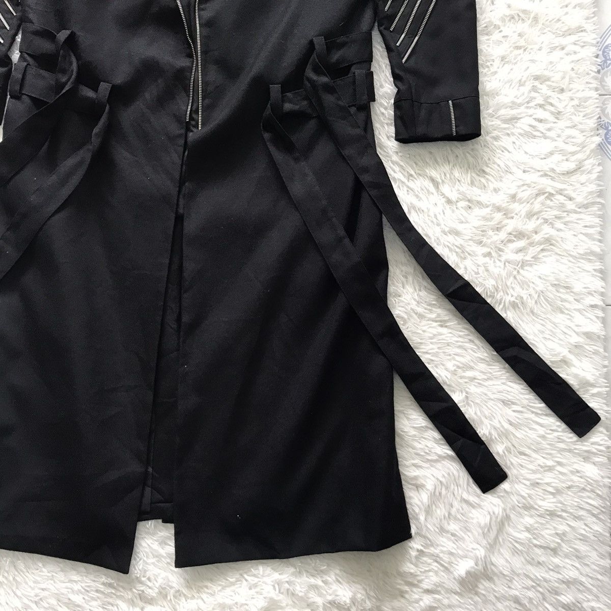Other 💥Rare Goth Punk Bondage Belt Long Coat Jacket Zip Railing Size US L / EU 52-54 / 3 - 10 Thumbnail