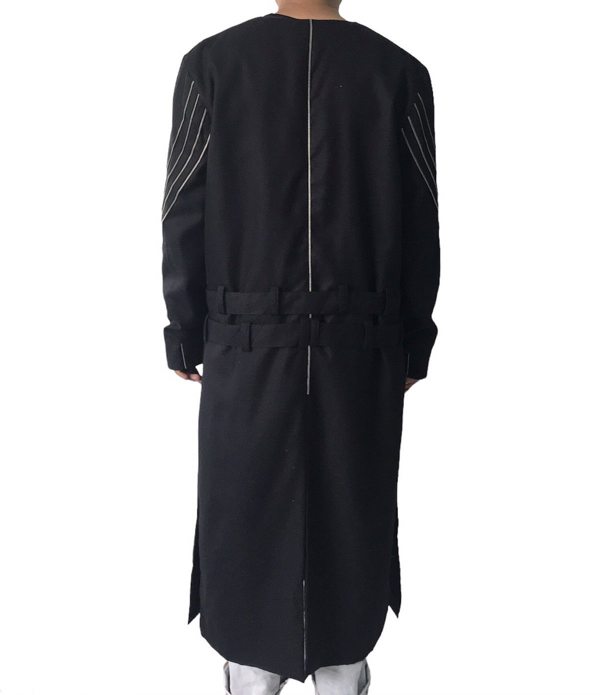 Other 💥Rare Goth Punk Bondage Belt Long Coat Jacket Zip Railing Size US L / EU 52-54 / 3 - 7 Thumbnail