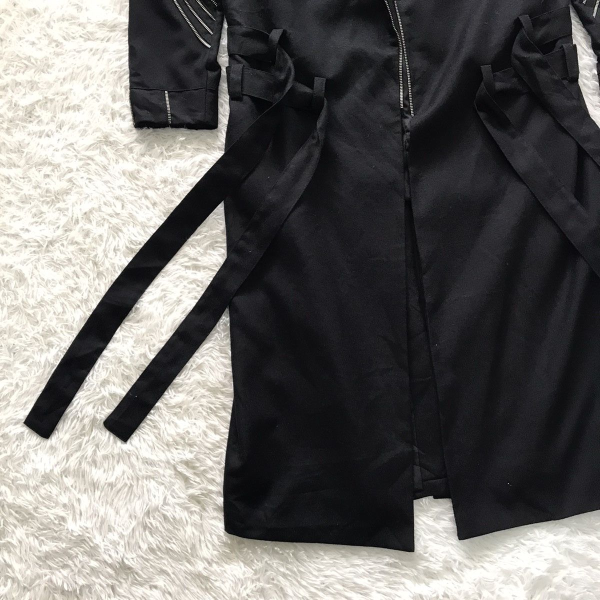 Other 💥Rare Goth Punk Bondage Belt Long Coat Jacket Zip Railing Size US L / EU 52-54 / 3 - 9 Thumbnail