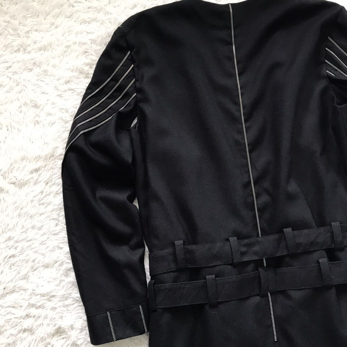 Other 💥Rare Goth Punk Bondage Belt Long Coat Jacket Zip Railing Size US L / EU 52-54 / 3 - 15 Thumbnail
