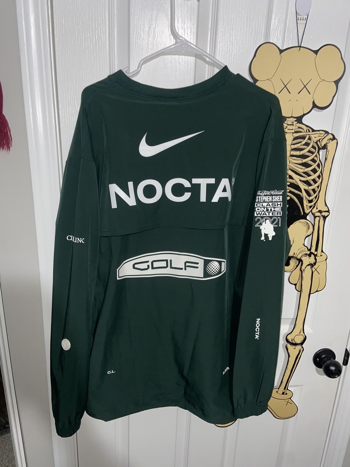 ★NIKE x DRAKE/NOCTA★GOLF CREWNECK TOP US/EU ロンT★追跡可 Nike x NOCTA Drake Golf Crewneck Pullover Top 'Green' DJ5585-397