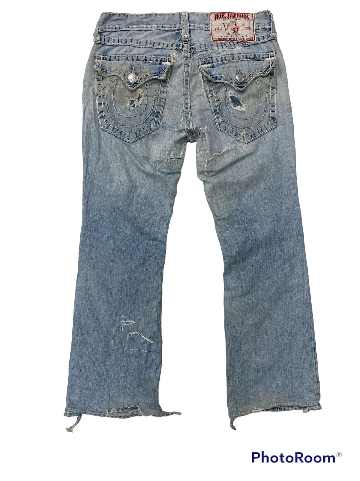 True Religion × Vintage Vintage True Religion Reworked Distressed Denim Size US 36 / EU 52 - 10 Thumbnail