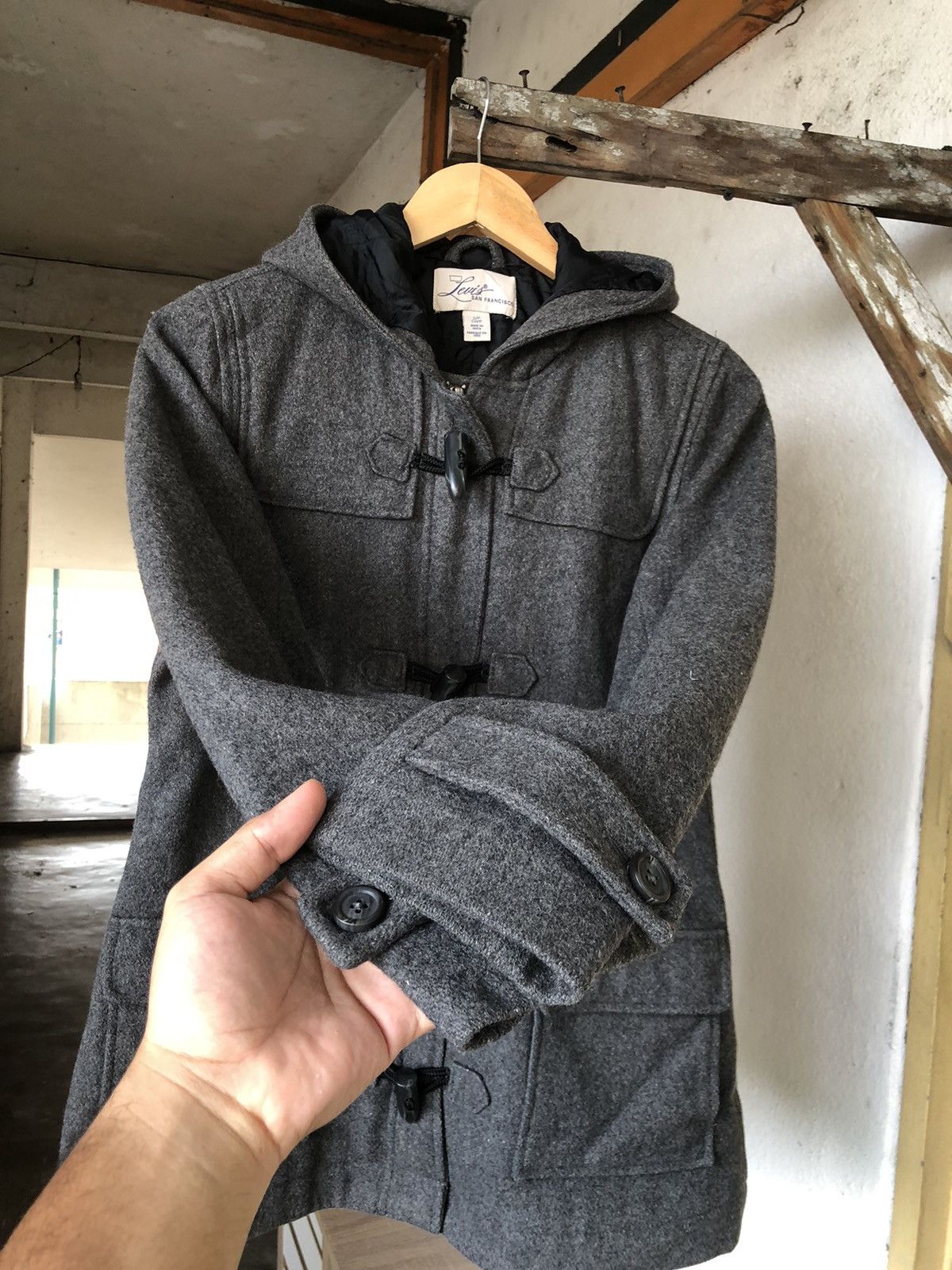 Levi's Vintage Levis San Francisco Wool Duffer Coat Size US S / EU 44-46 / 1 - 6 Thumbnail