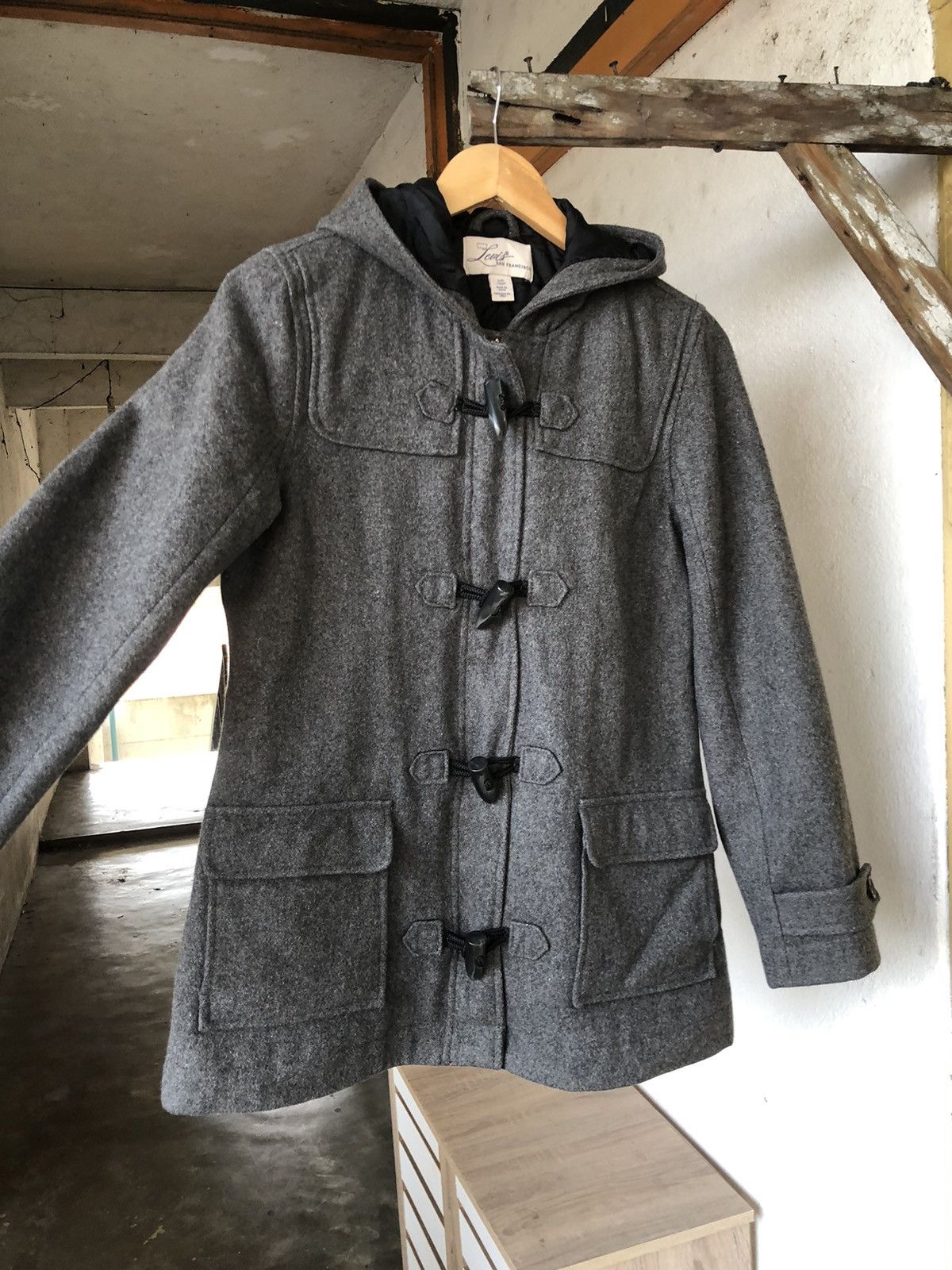 Levi's Vintage Levis San Francisco Wool Duffer Coat Size US S / EU 44-46 / 1 - 14 Thumbnail