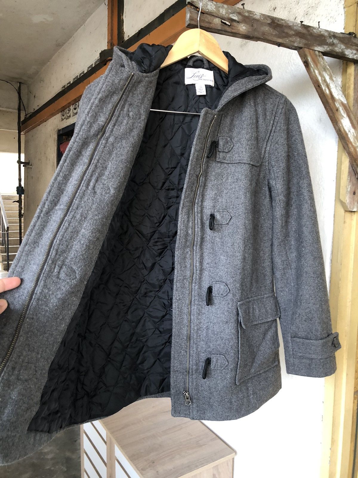 Levi's Vintage Levis San Francisco Wool Duffer Coat Size US S / EU 44-46 / 1 - 5 Thumbnail