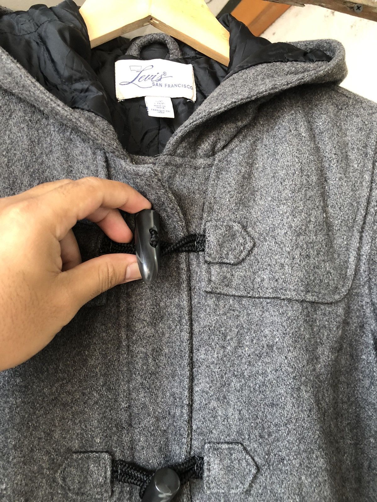 Levi's Vintage Levis San Francisco Wool Duffer Coat Size US S / EU 44-46 / 1 - 11 Thumbnail