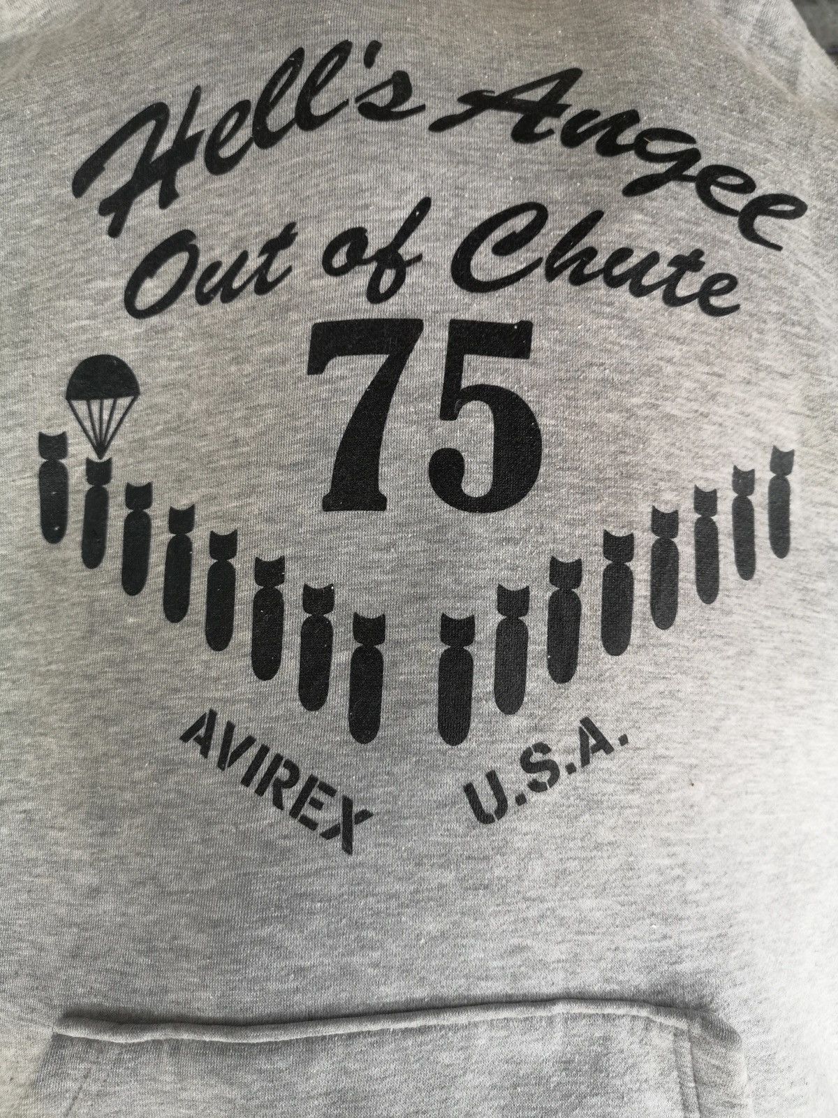 Avirex 🔥Vintage Avirex Sweatshirt Hoodie Hells Angel Out Of Chate Size US L / EU 52-54 / 3 - 3 Thumbnail