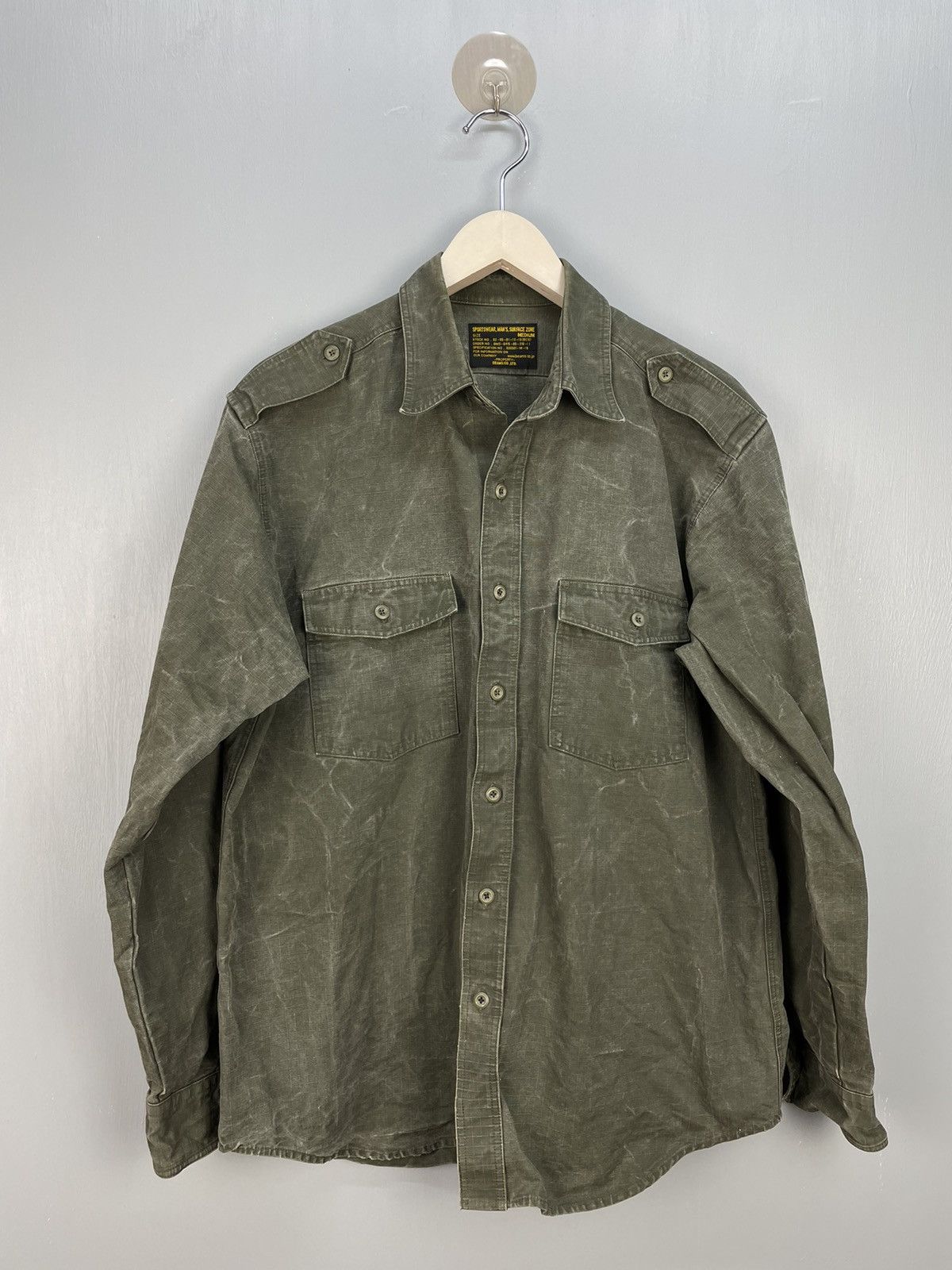 Beams Plus Beams button up army style shirt Size US M / EU 48-50 / 2 - 1 Thumbnail