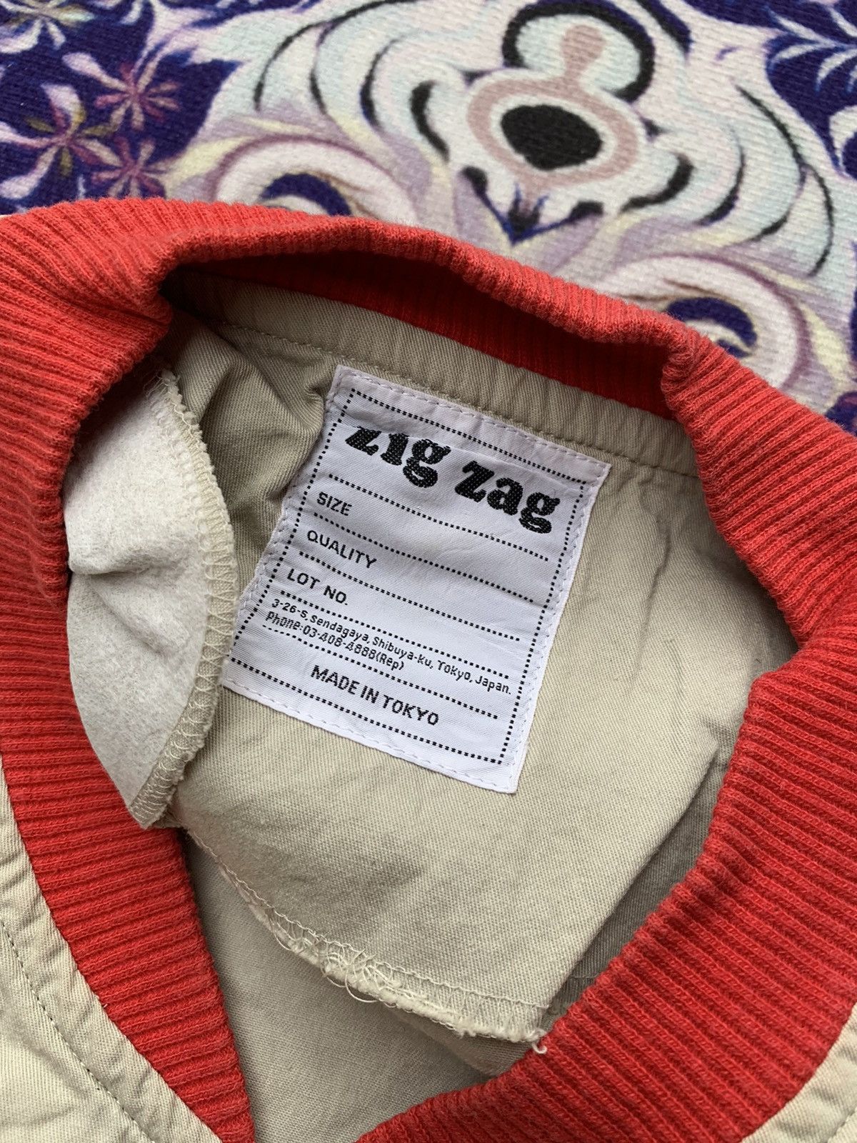Japanese Brand Vintage Zig Zag Bombers Jacket Size US XL / EU 56 / 4 - 3 Thumbnail