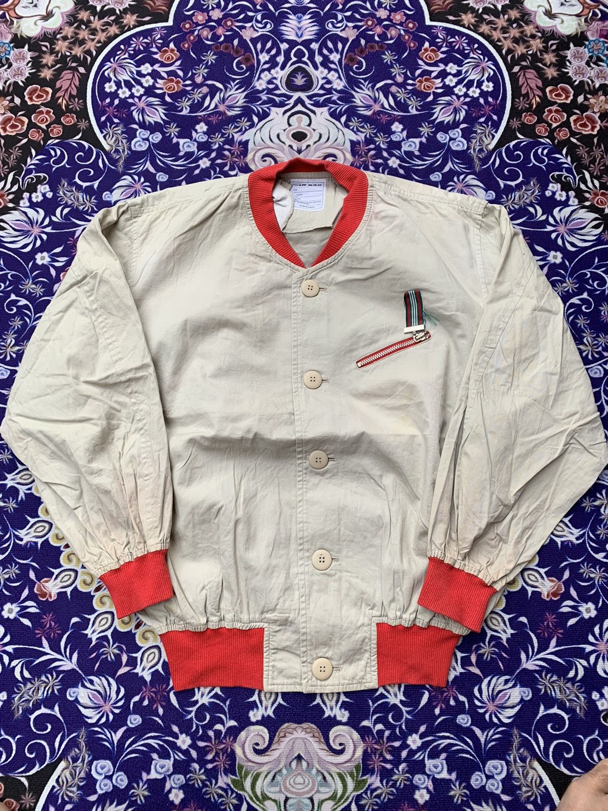 Japanese Brand Vintage Zig Zag Bombers Jacket Size US XL / EU 56 / 4 - 1 Thumbnail