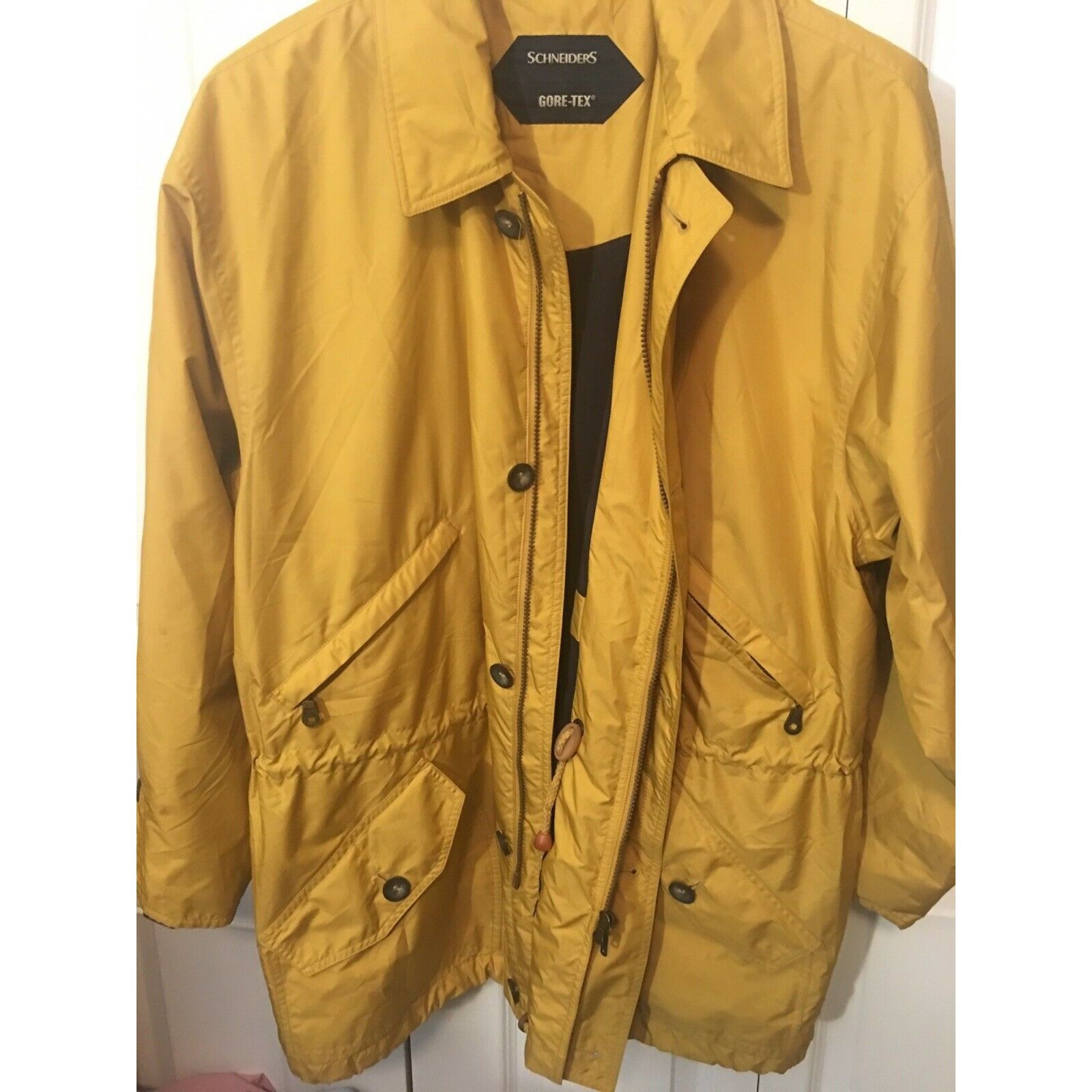 Vintage Schneiders Gore-Tex Ken Jacket Yellow Men's Sz 44 Mu